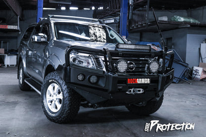Rockarmor Elite Steel Bull Bar to suit Nissan Navara NP300 D23 2015-2020 (Full Bar Replacement) - Hybrid Street & 4x4
