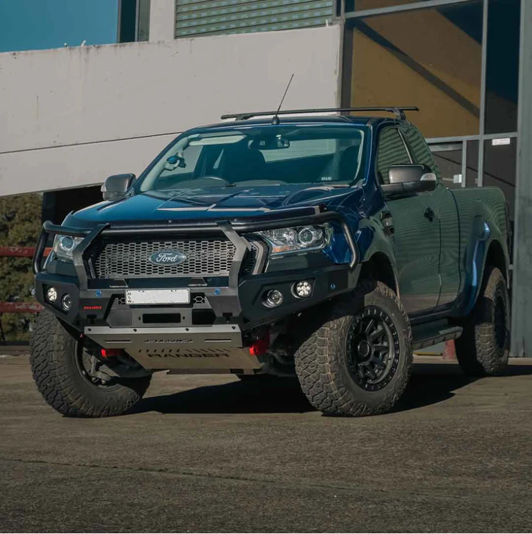 ROCKARMOR GT STEEL HOOP BULLBAR TO SUIT FORD RANGER  PX1, 2 & 3  (WILDTRACK)(Full Bar Replacement) - Hybrid Street&4x4