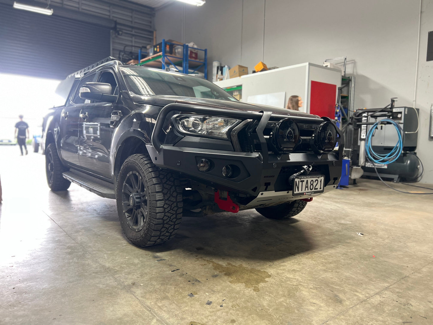 ROCKARMOR GT HOOP BULLBAR FRONTAL COMBO TO SUIT FORD RANGER  PX 1, 2 & 3 - Hybrid Street&4x4