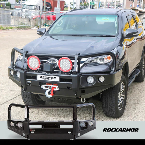 Rockarmor Elite Steel Bullbar To Suit Toyota Fortuner 2015 -2019 Models - Hybrid Street & 4x4