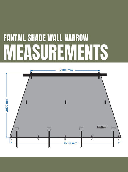 Lucas Creek | Fantail Awning Waterproof Shade Wall (Gen 3 Awnings)
