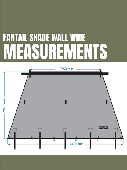 Lucas Creek | Fantail Awning Waterproof Shade Wall (Gen 3 Awnings)