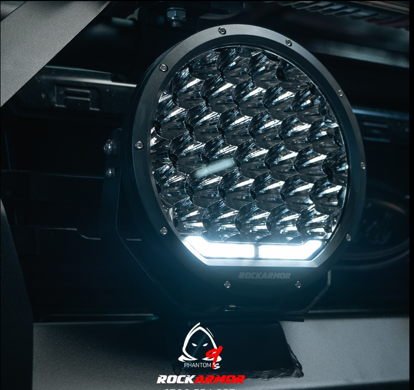 ROCKARMOR PHANTOM 9INCH LED DRIVING LIGHTS - Hybrid Street&4x4