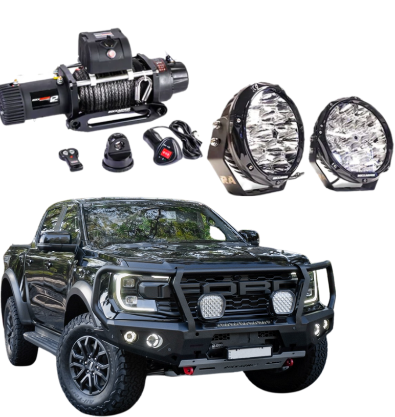 Rockarmor | GT Hoop Bull Bar Combo Pack To Suit Ford Raptor Next Gen 2023-2024