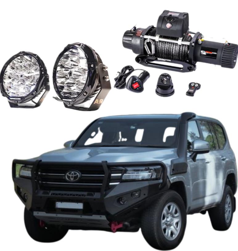 Rockarmor | GT Hoop Bull Bar Combo Pack To Suit Toyota 300 2021+