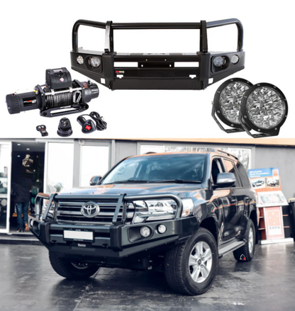 Rockarmor | Elite Bull Bar Frontal Combo To Suit Toyota Land Cruiser 200 Series 2015-2021