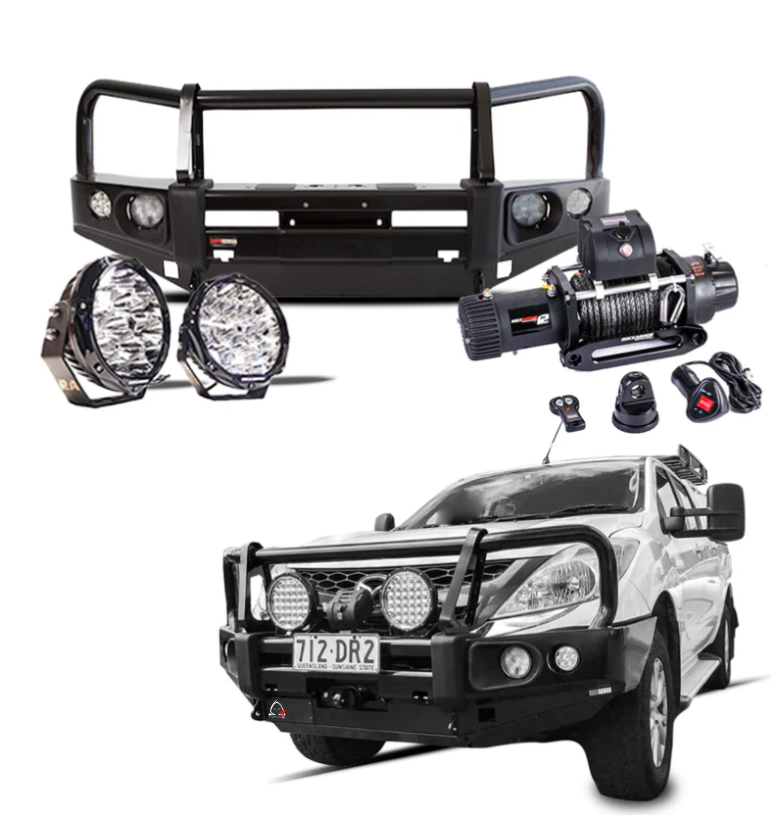ROCKARMOR ELITE BULLBAR FRONTAL COMBO TO SUIT MAZDA BT-50 2012-2019 - Hybrid Street&4x4
