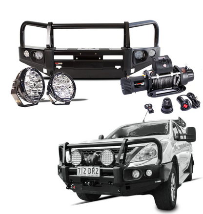 ROCKARMOR ELITE BULLBAR FRONTAL COMBO TO SUIT MAZDA BT-50 2012-2019 - Hybrid Street&4x4