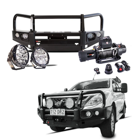 ROCKARMOR ELITE BULLBAR FRONTAL COMBO TO SUIT MAZDA BT-50 2012-2019 - Hybrid Street&4x4
