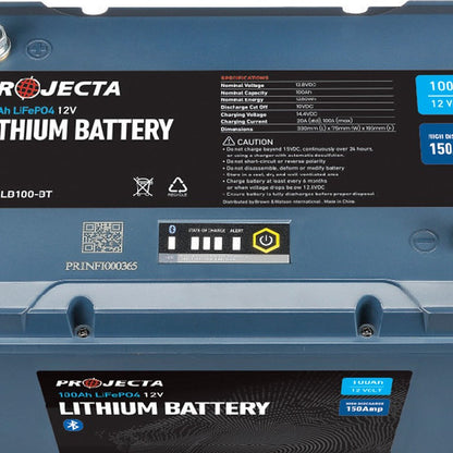 Projecta | 12V 100AH Lithium Battery - Bluetooth