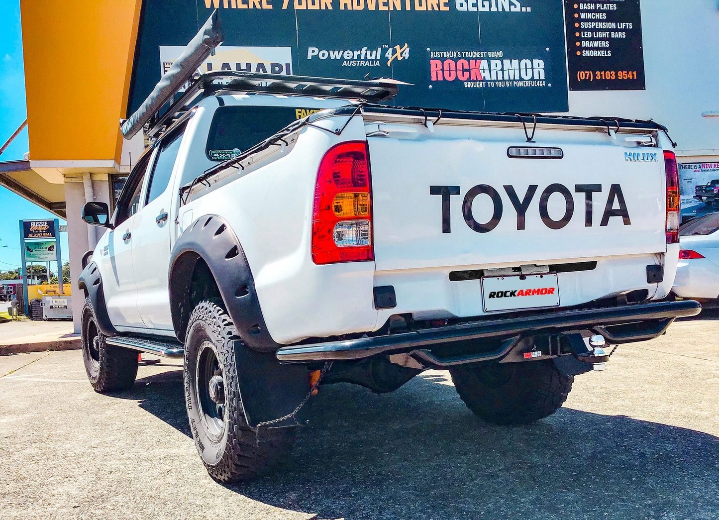 Rockarmor Premium Steel Rear Step Towbar To SuitToyota Hilux N70 2005 - Early 2015 (Tub Rear) - Hybrid Street & 4x4