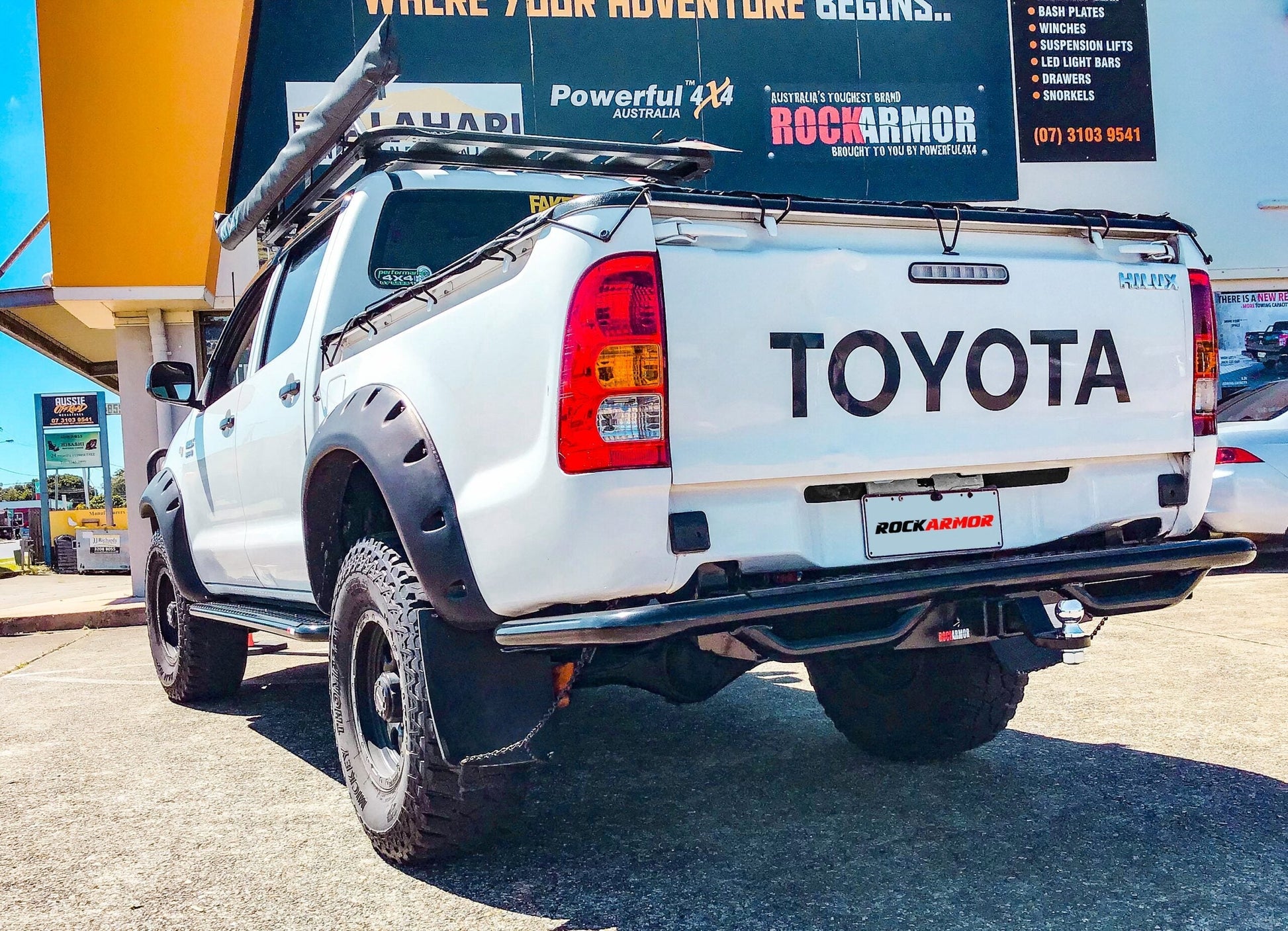 Rockarmor Premium Steel Rear Step Towbar To SuitToyota Hilux N70 2005 - Early 2015 (Tub Rear) - Hybrid Street & 4x4