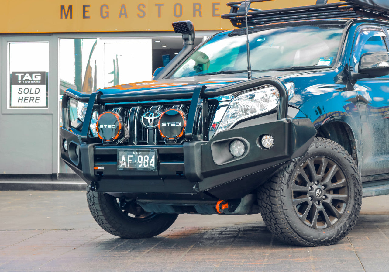 Rockarmor Elite Steel Bull Bar to suit Toyota Prado FJ150 Tear Drop Nov 2013-2017 (Bar Replacement) - Hybrid Street & 4x4