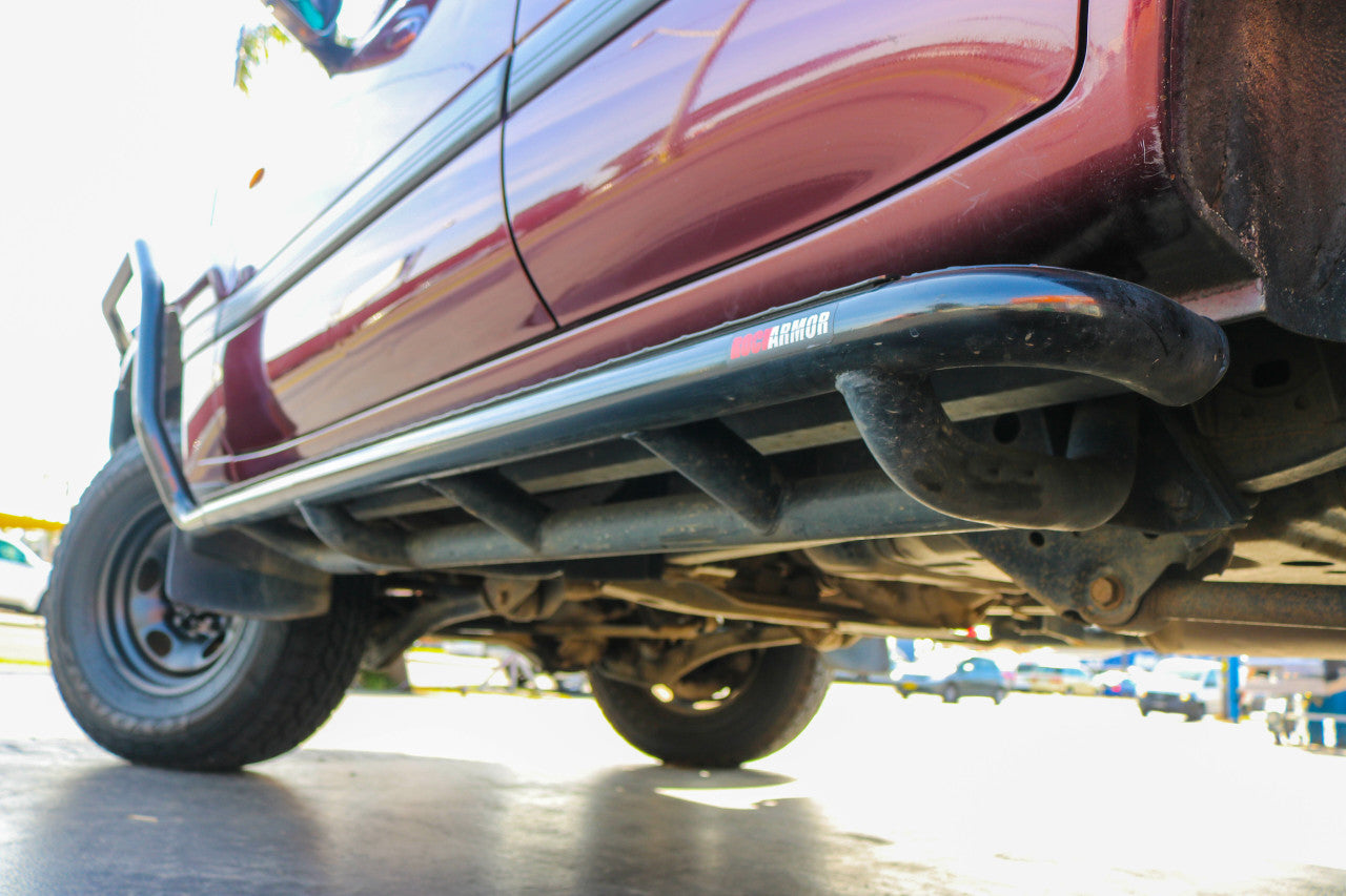 Rockarmor Steel Rockslider Side Step To Suit Toyota Landcruiser 105 1998-2007 Series Wagon Solid Live Axle - Hybrid Street & 4x4