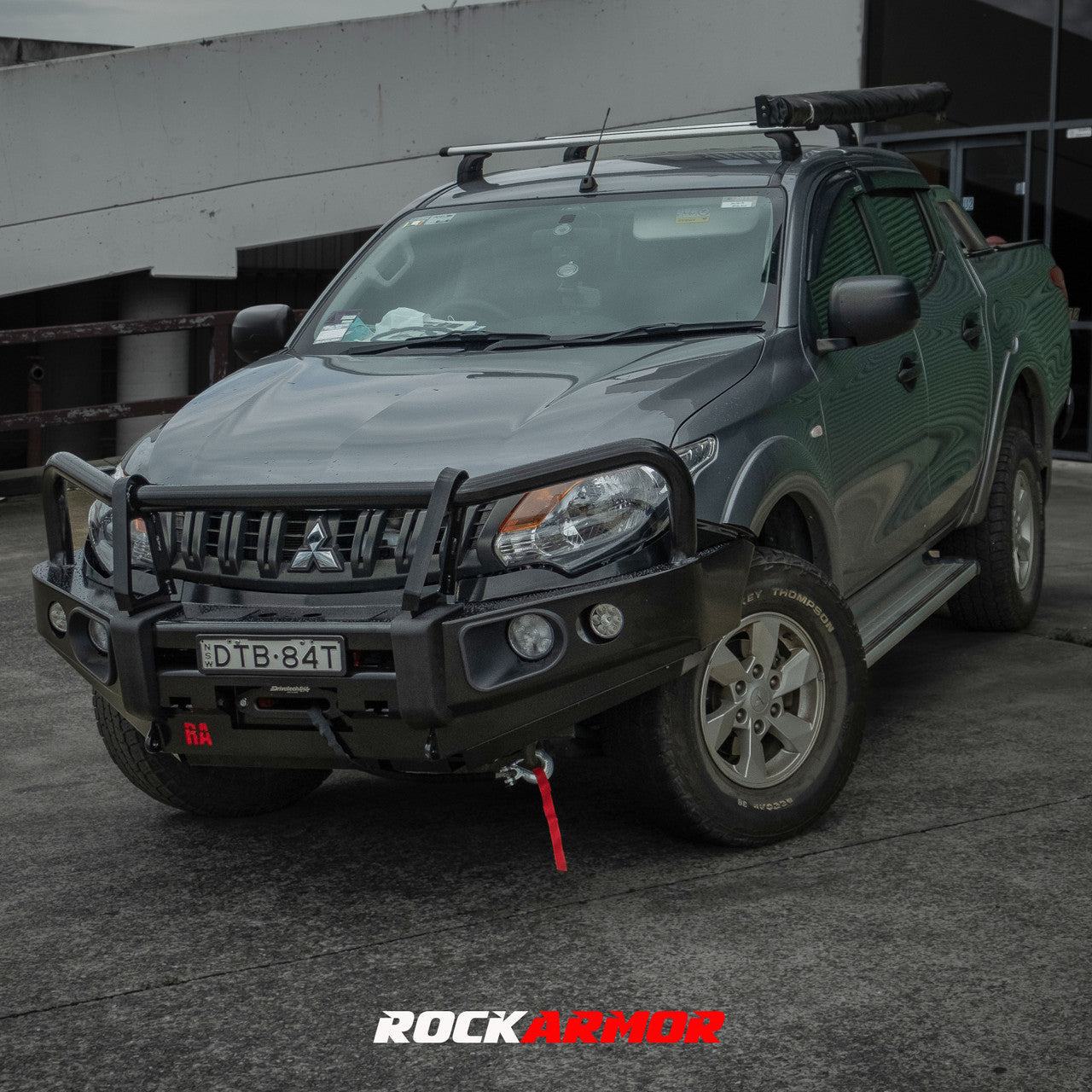 ROCKARMOR Elite Steel Bull Bar to suit Mitsubishi Triton MQ 2015- 2018 (Full Bar Replacement) - Hybrid Street & 4x4