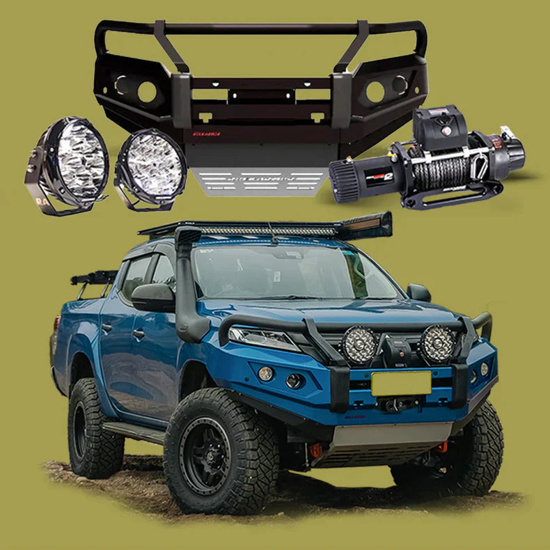 Rockarmor | GT Hoop Bull Bar Combo Pack To Suit Mitsubishi MR Triton