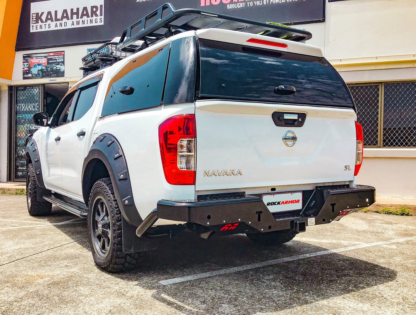 Rockarmor Elite Steel Rear Step Towbar To Suit Nissan Navara NP300 D23 2015+ - Hybrid Street & 4x4