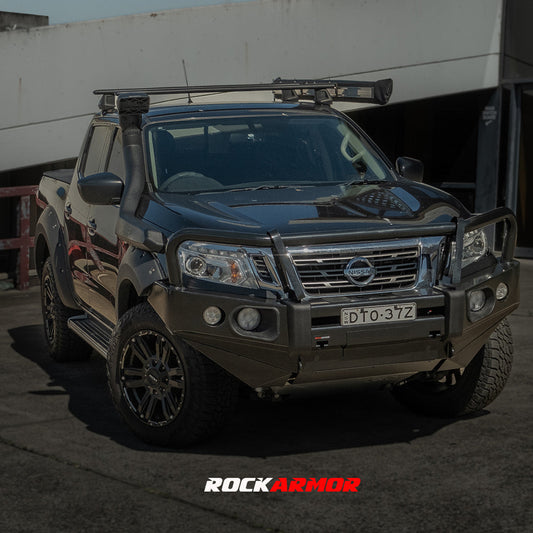 Rockarmor Elite Steel Bull Bar to suit Nissan Navara NP300 D23 2015-2020 (Full Bar Replacement) - Hybrid Street & 4x4