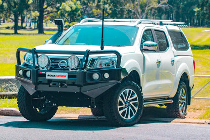 Rockarmor Elite Steel Bull Bar to suit Nissan Navara NP300 D23 2015-2020 (Full Bar Replacement) - Hybrid Street & 4x4