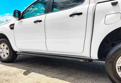 Rockarmor Steel Rockslider Side Steps To Suit Ford Ranger PX1,2,3 Dual Cab/Extra cab and Mazda Bt50 2011 - 2019 - Hybrid Street & 4x4
