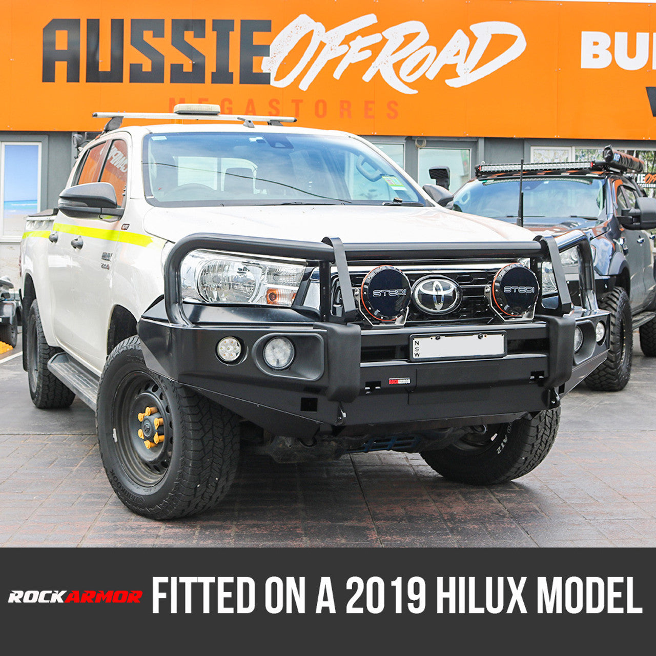 Rockarmor Elite Steel Bull Bar To Suit Toyota Hilux VIGO N80 2015-2020 (Full Bar Replacement) - Hybrid Street & 4x4