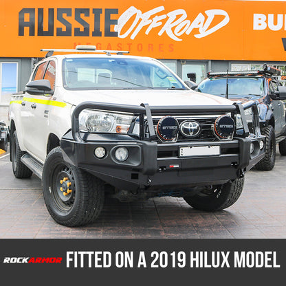 Rockarmor Elite Steel Bull Bar To Suit Toyota Hilux VIGO N80 2015-2020 (Full Bar Replacement) - Hybrid Street & 4x4
