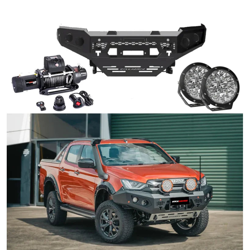 Rockarmor | Gt Steel Hoopless Bullbar Combo Pack - Mazda Bt50 2020+