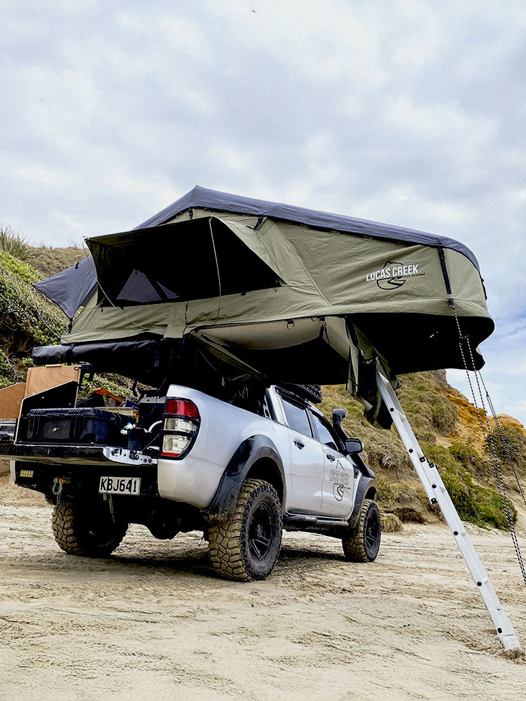 Lucas Creek | Gen 3 Soft Shell Rooftop Tent - Natural Green