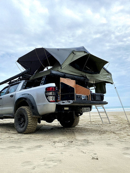 Lucas Creek | Gen 3 Soft Shell Rooftop Tent - Natural Green