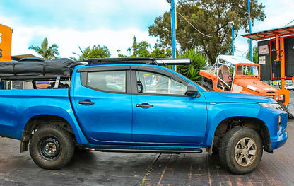 Rockarmor Steel Rockslider Side Steps To Suit Mitsubishi Triton MQ & MR 2015 To Current - Hybrid Street & 4x4