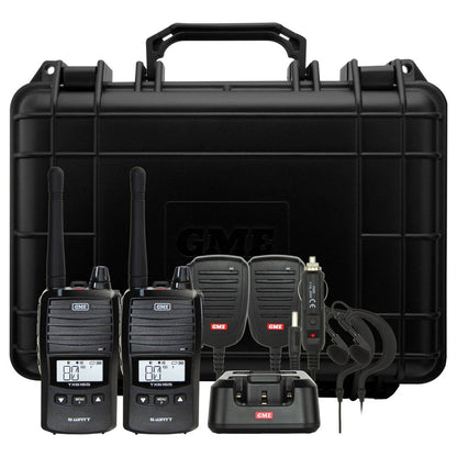 GME | 5 Watt IP67 UHF CB Handheld Radio - Twin Pack