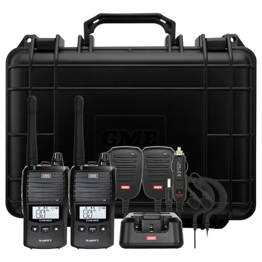 GME | 5 Watt IP67 UHF CB Handheld Radio - Twin Pack